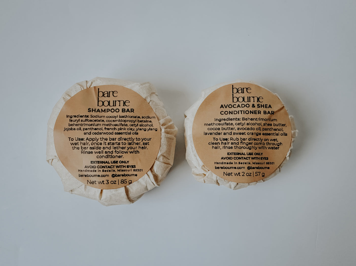 Shampoo & Conditioner Bar Set